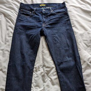 Rugby Ralph Lauren Mens Jeans, Straight Slim, 32x32, Dark Blue